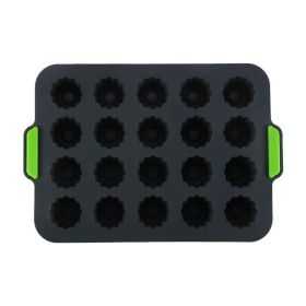 1pc 20 Cavity Jelly Tray; Food Grade Nonstick Silicone Mold; Pudding Fruit Ice Cube Mold; Kitchen Cooking Tools