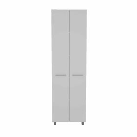 Pensacola; Double Door Pantry Cabinet; Five Interior Shelve