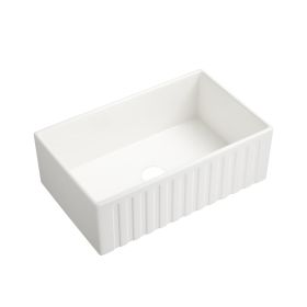 Inch White Farmhouse Sink Deep Apron Sink Undermount Farmhouse Kitchen Sink Single Farm Sink